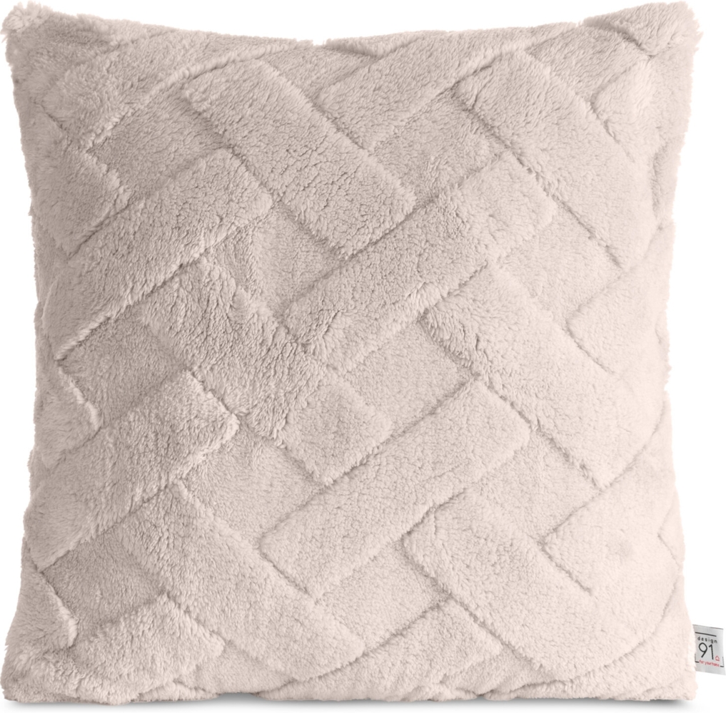 Kissenbezug CARO 45x45 beige Bild 1