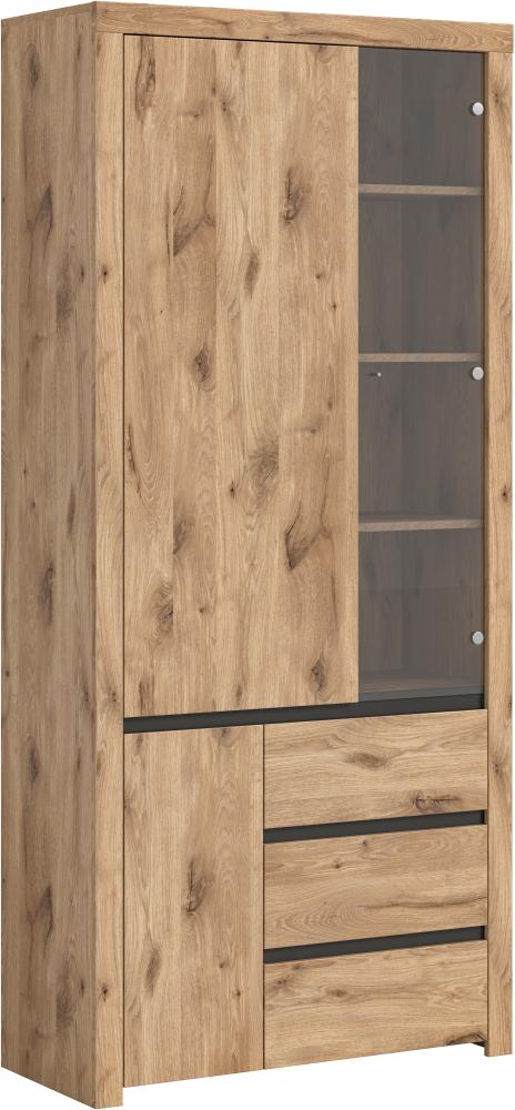 Vitrine Woody - Nox Oak / Anthrazit Bild 1