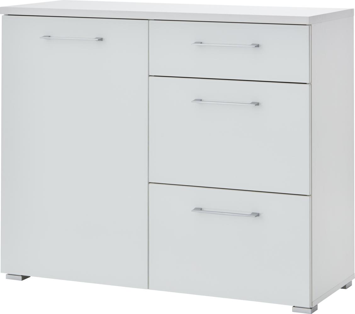 Kommode >M-400< (BxHxT: 97x82x40 cm) in weiß - 97x82x40cm (BxHxT) Bild 1