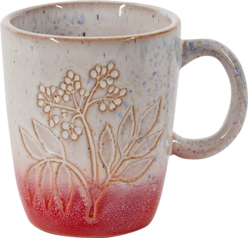 Porzellan-Tasse Blume rot - LandLust Bild 1