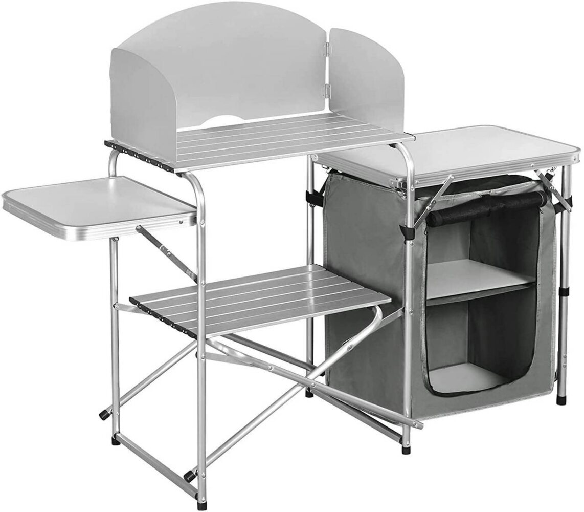 Woltu Campingtisch, faltbar tragbar inkl. Tragetasche mit Aluminiumgestell Bild 1