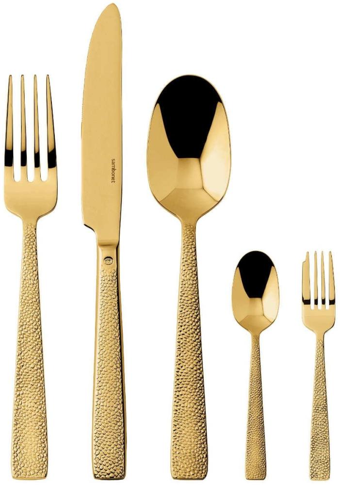 Sambonet Siena Edelstahl/PVD Gold Besteck 30tlg. Vh. Bild 1
