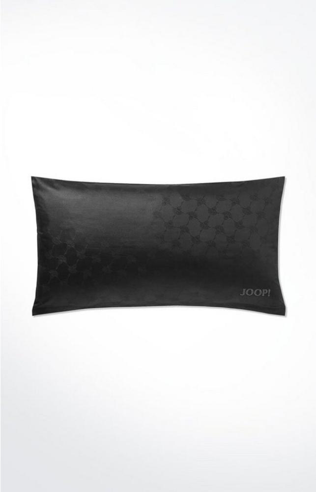 JOOP! 'Cornflower Double' Kissenbezug, Mako-Satin, Schwarz, 40x80 cm Bild 1