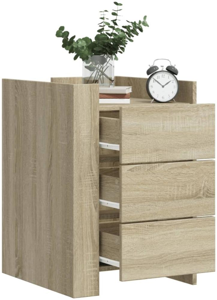 vidaXL Nachttisch Sonoma-Eiche 45x50x65 cm Holzwerkstoff 848306 Bild 1