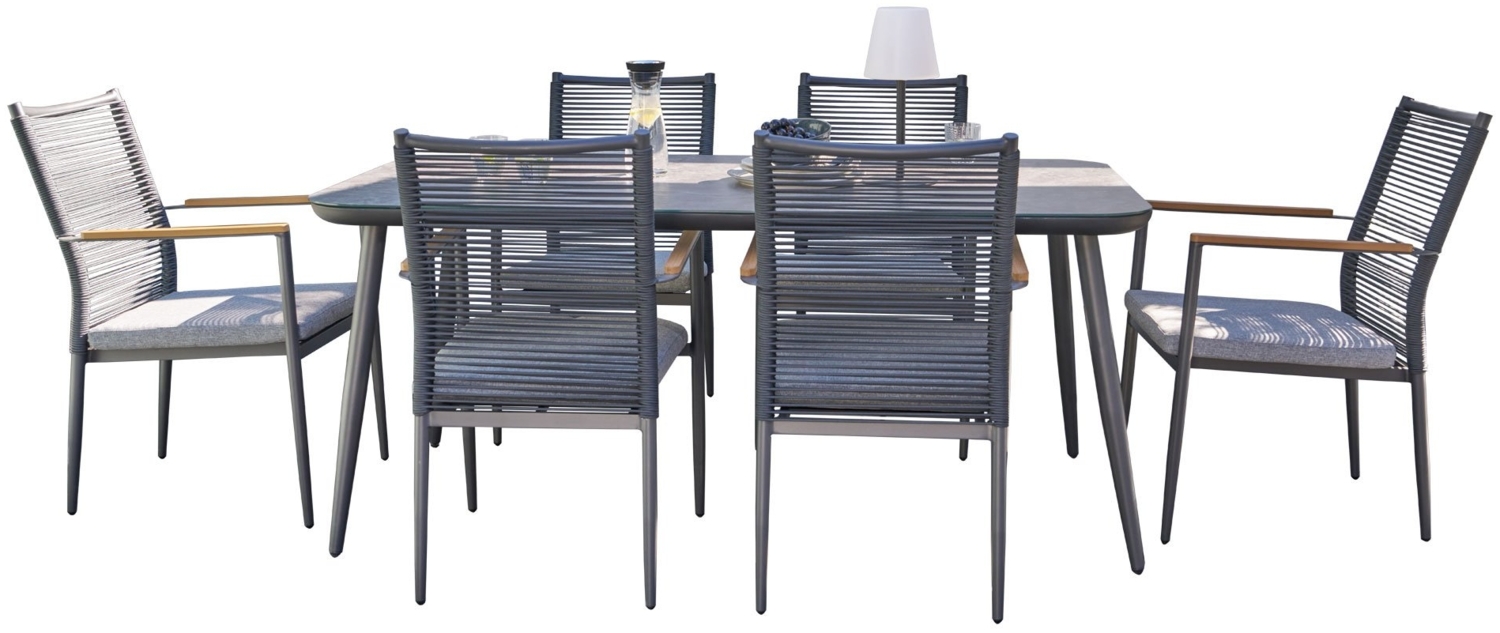 Dining-Set Genua, Rope, Schwarz Bild 1
