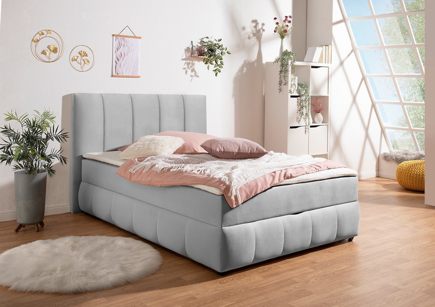 INOSIGN Boxbett Hartley, Inkl. Bettkasten & Topper, wählbar in H2, H3 o. H4 Bild 1