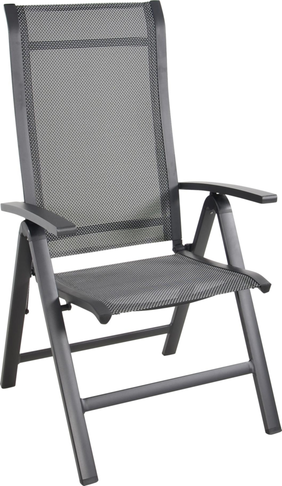 Gartensessel Klappsessel HERA NEGRO Gestell Aluminium matt anthrazit Bild 1