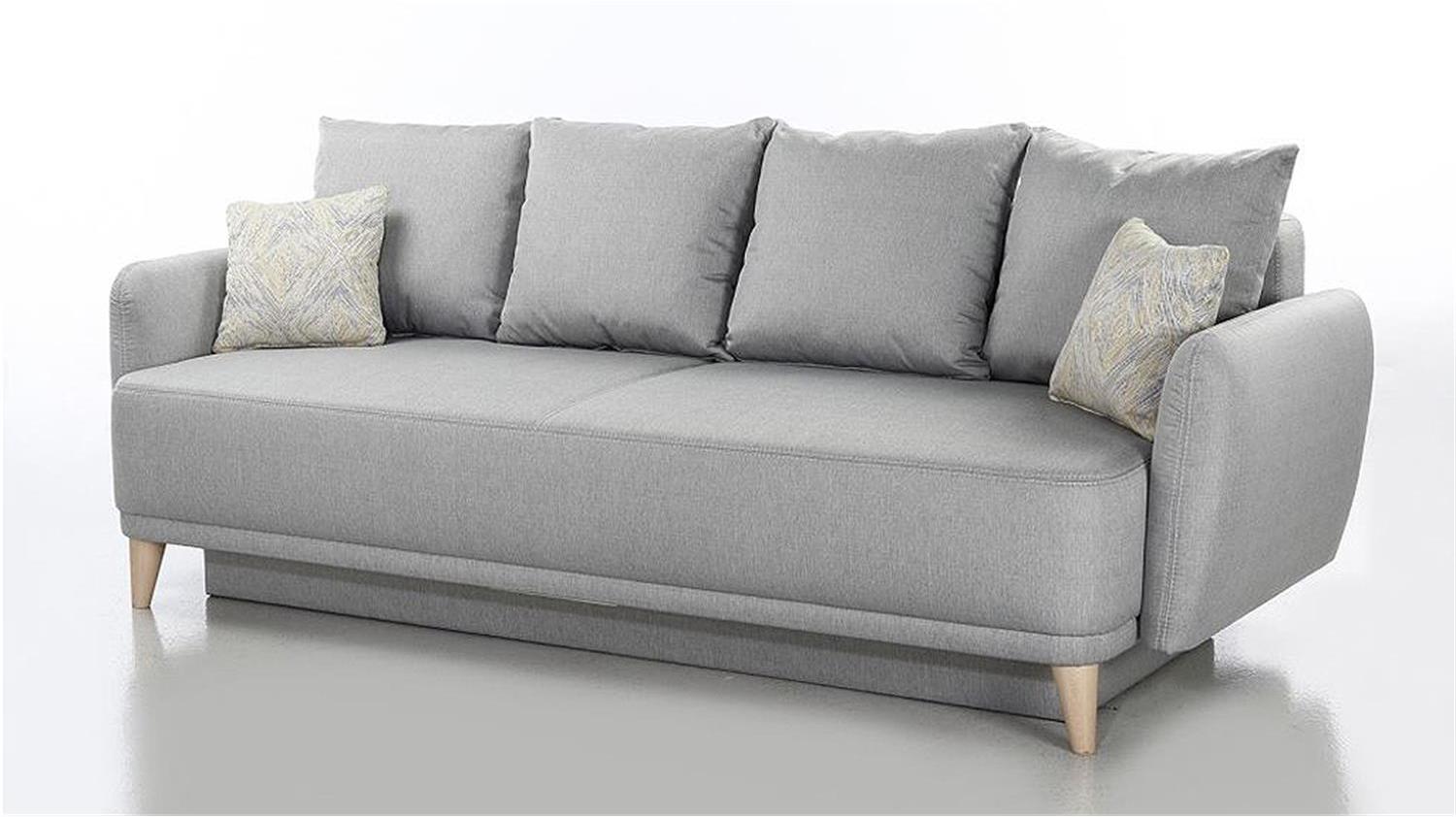 FINN Schlafsofa in hellgrau 230 cm Bild 1