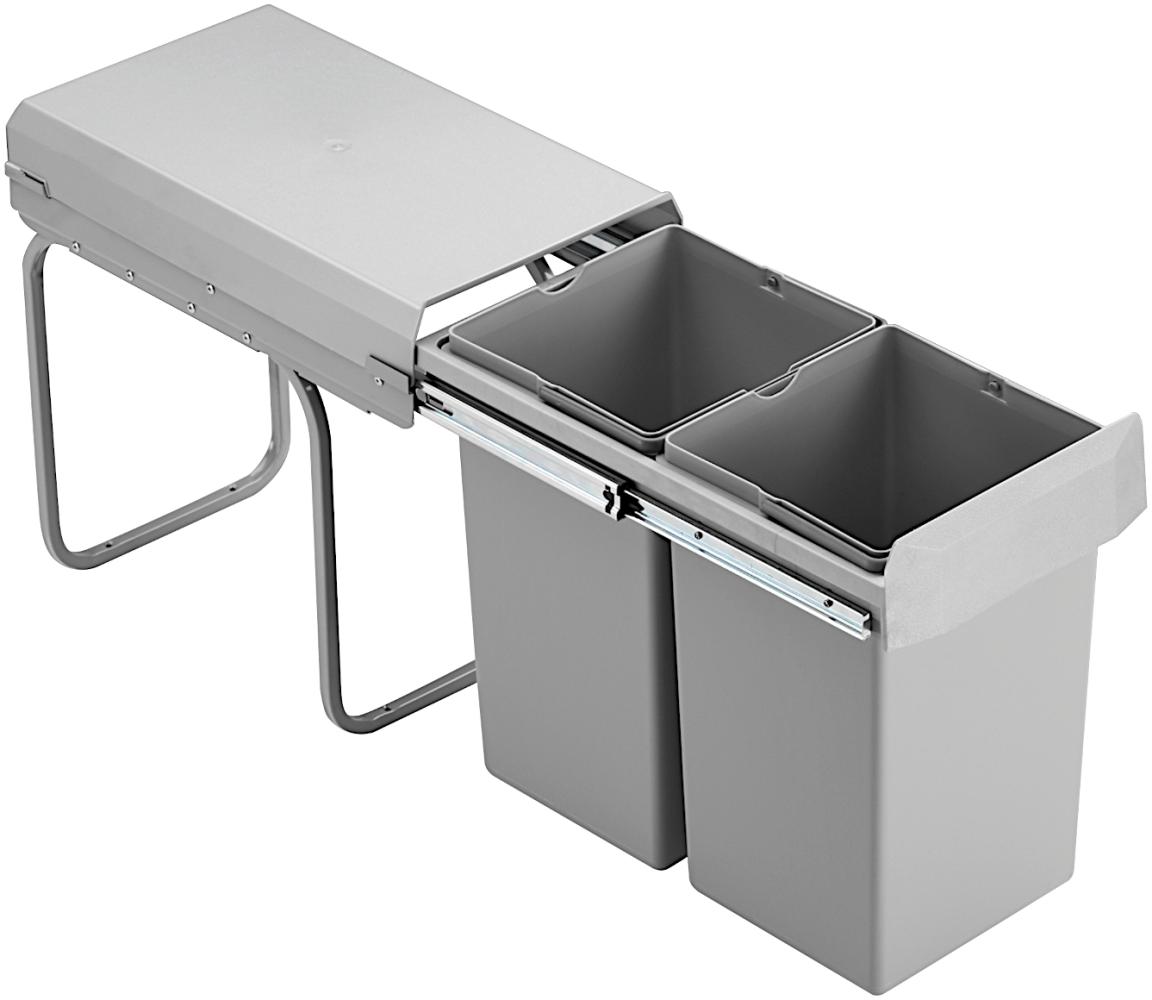 WESCO 755601-85 Abfallsorter 30 (2x15) Liter DOUBLE DELUXE ab 30cm Schrankbreite Bild 1