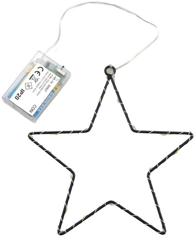 Annastore LED Stern LED Weihnachtsstern Beleuchtung - warmweiß mit Timer, batteriebetrieben in verschiedene Größen Bild 1