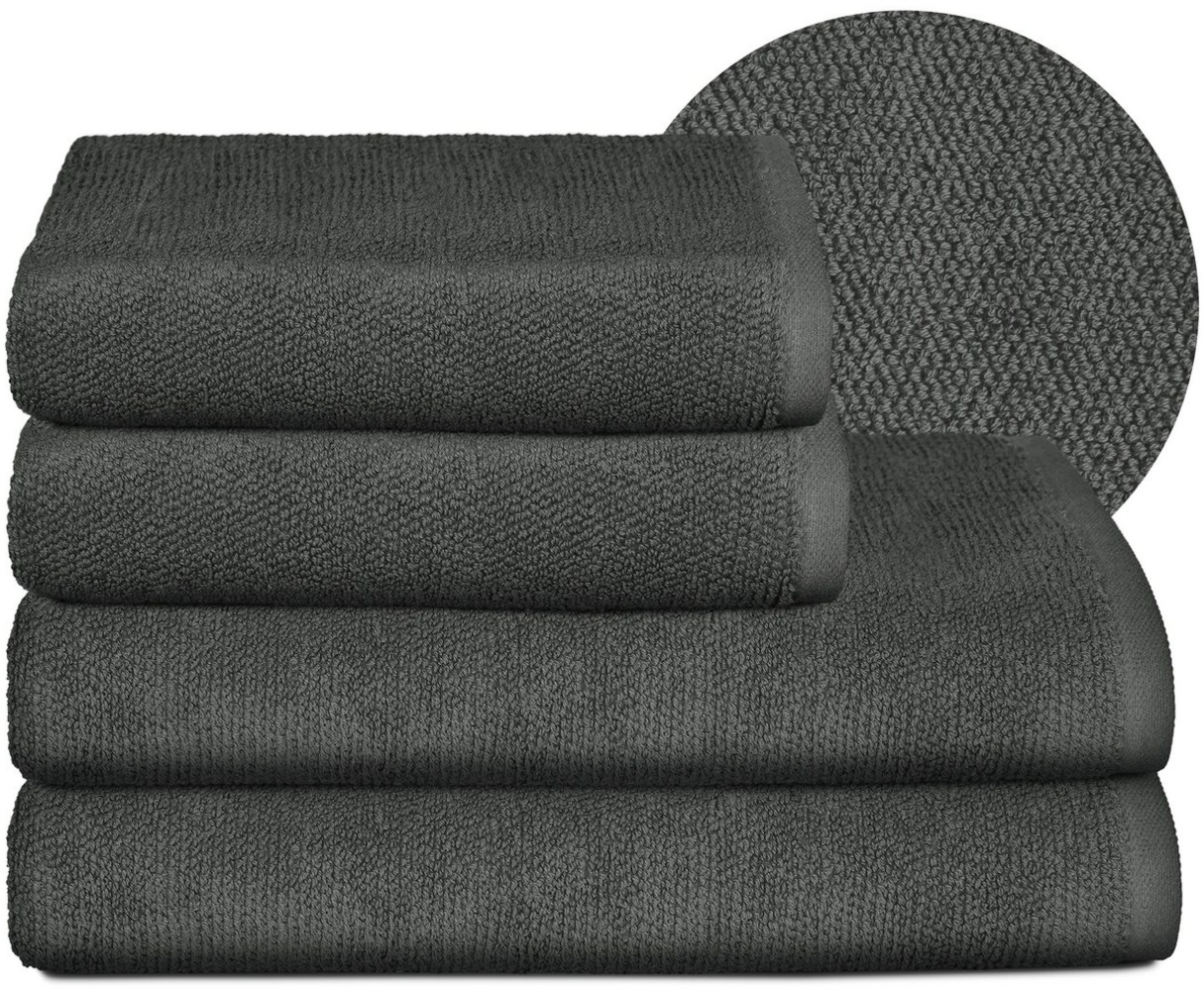 Beautex Handtuch Set Handtuch Set, Made in Europe, Frottier (Multischlaufen-Optik, Frottier Premium Set aus 100% Baumwolle 550g/m) Bild 1