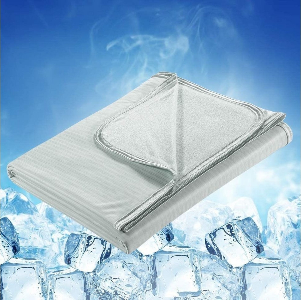 Elegear Sommerbettdecke Kühldecke Selbstkühlend doppelseitig – Sommerdecke 150x200/200x220cm, Füllung: Japanische Arc-Chill-Kühlfasern, Baumwolle, Bezug: ‎Oberfläche: 75% Nylon 25% Polyester, Rückseite: 100% natürliche Bambusfaser, Q-Max>0,5, Antialler... Bild 1