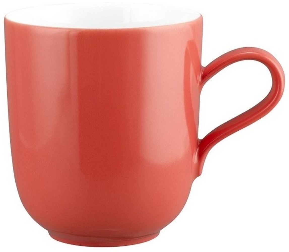 Seltmann Weiden Becher Seltmann Weiden Liberty Pure Colors flamingo red Becher mit Henkel, Porzellan Bild 1