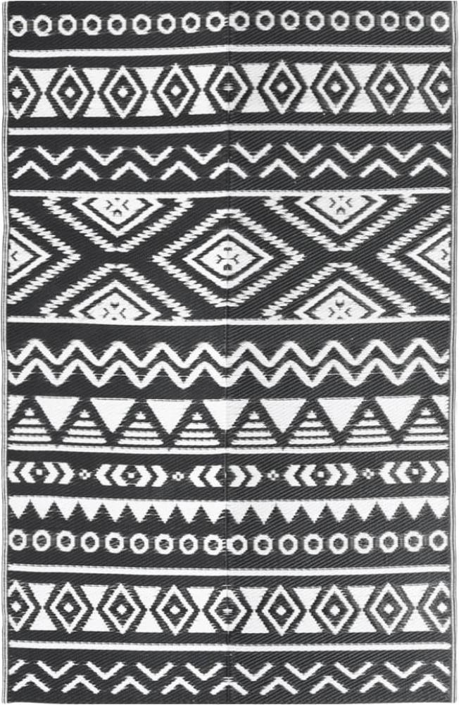 vidaXL Outdoor-Teppich ARAKIL Schwarz 160x230 cm PP 316979 Bild 1