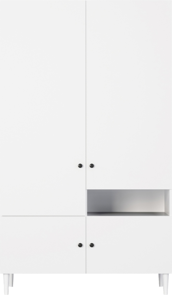 Eltap Dullum 120 Kleiderschrank Weiß Bild 1