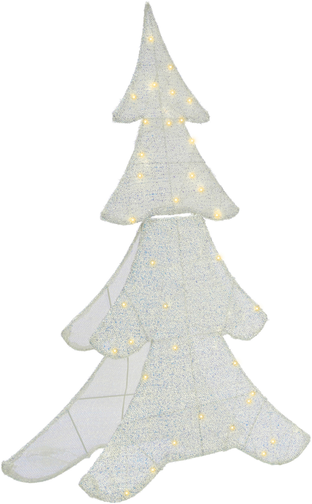 Gartendekoration LED EDASJON Weihnachtsbaum 95 cm Weiß Bild 1