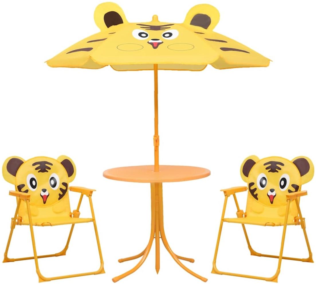 vidaXL 3-tlg. Garten-Bistro-Set für Kinder mit Sonnenschirm Gelb 48100 Bild 1