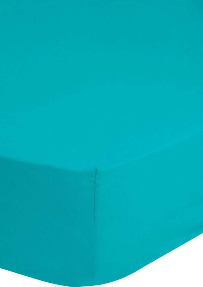 Good Morning Spannbettlaken, Aqua, 180x200 cm, 100% Baumwolljersey Bild 1