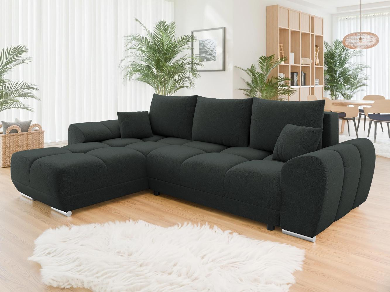 Ecksofa Lonkor mit Bettkasten und Schlaffunktion (Farbe: Velo 636) Bild 1