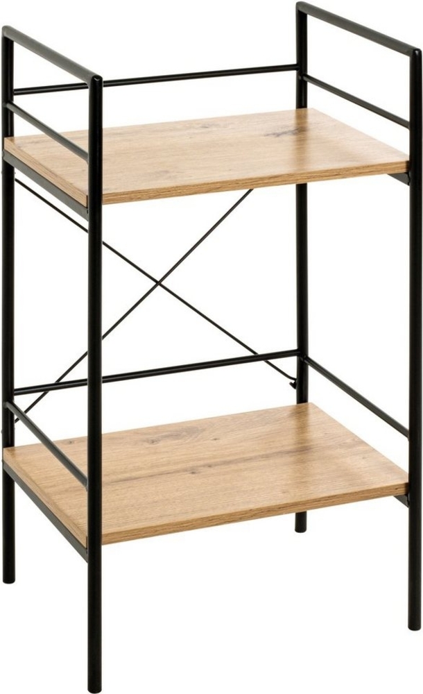 HAKU Möbel Beistelltisch - schwarz-eiche - H. 62cm x B. 34cm - HAKU-21957 Bild 1