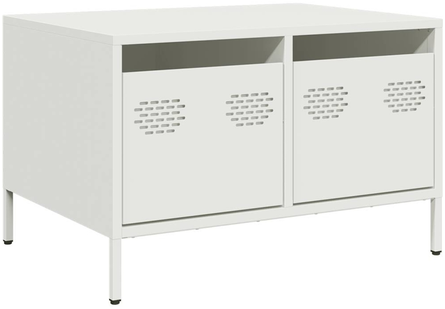 vidaXL TV-Schrank Weiß 68x50x43,5 cm Kaltgewalzter Stahl 851243 Bild 1