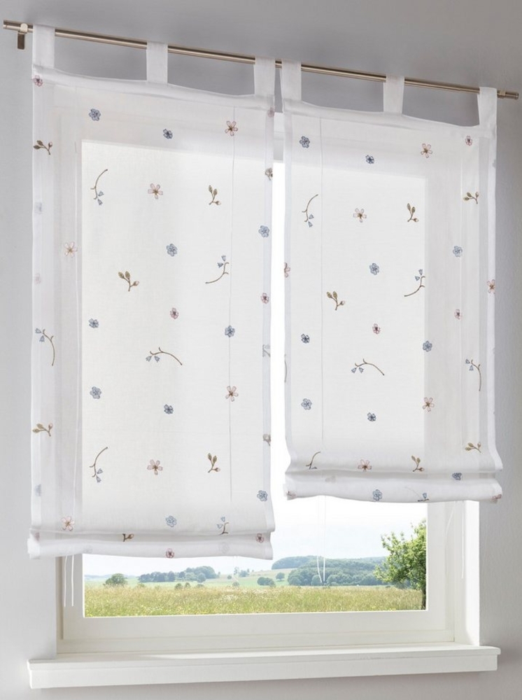 Rollo Bändchenrollo, heine, halbtransparent, Schlaufenaufhängung Bild 1