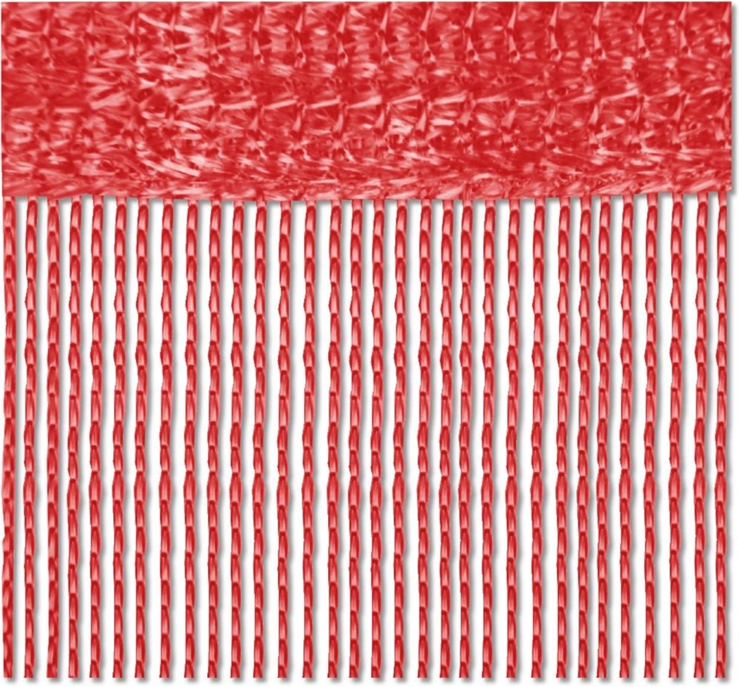 Fadenvorhang 90x240 Fadengardine Insektenschutz Raumteiler Auswahl: rot - korallenrot Bild 1