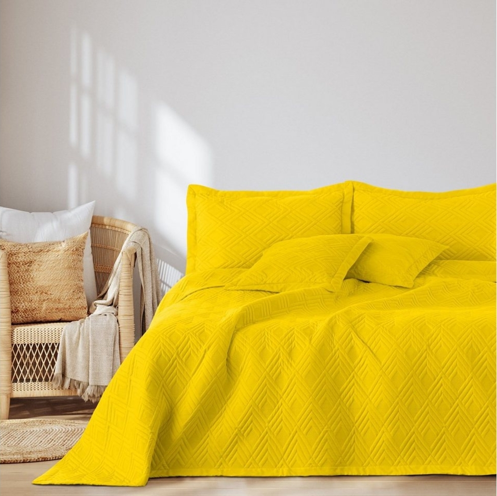 texpot Tagesdecke Bettüberwurf Steppung Raute zweiseitg Bild 1