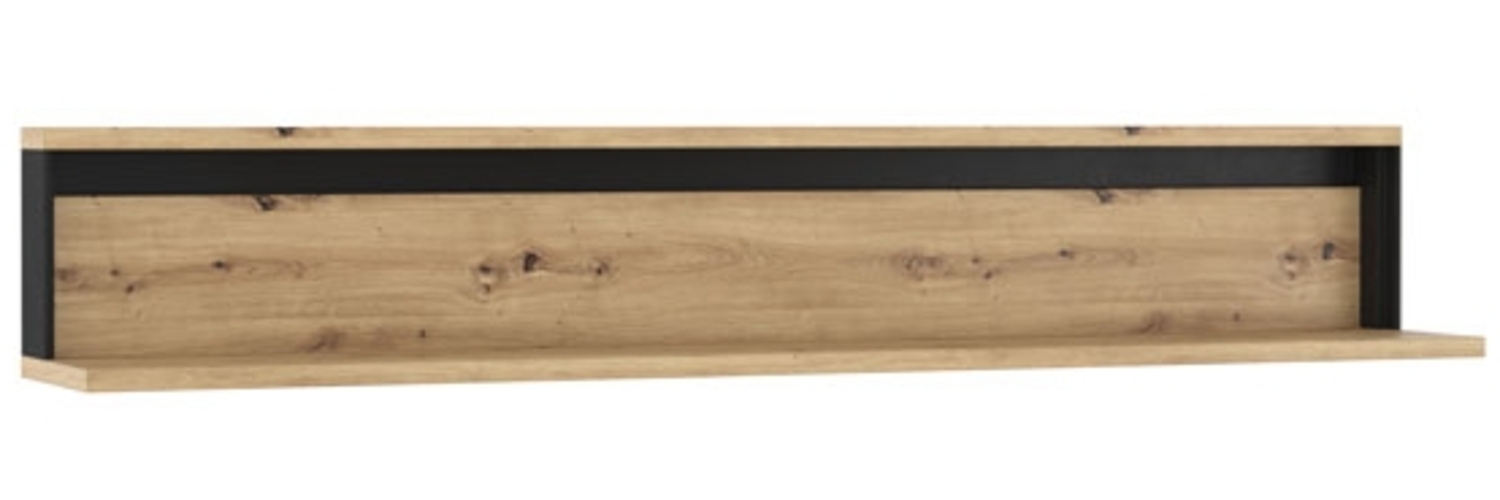 Wandregal Quant Wandboard 155cm eiche artisan schwarz Bild 1