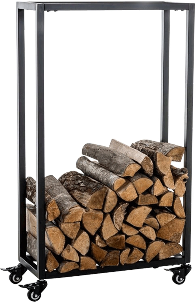 CLP Kaminholzständer Hetta,schwarz 25x40x100 cm Bild 1