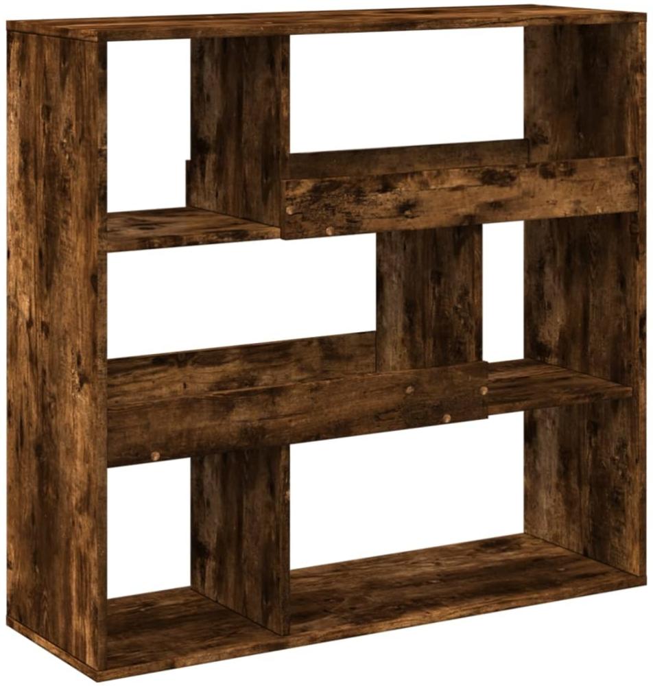 vidaXL Bücherregal/Raumteiler Räuchereiche 100x33x94,5 cm 854440 Bild 1