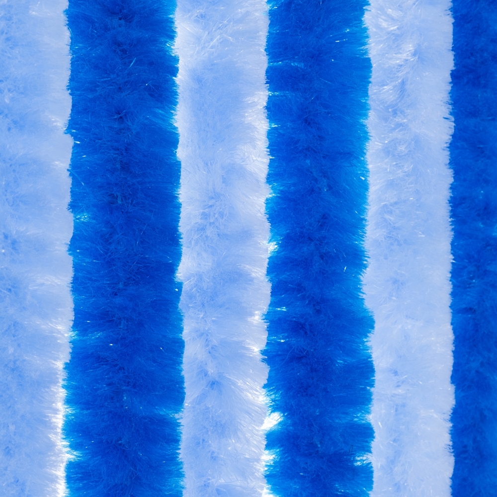 Moritz Flauschvorhang aus Chenille 90 x 200 cm sky-ocean-blue Türvorhang als Fliegenschutz Insektenschutz für Camping Wohnwagen Bild 1