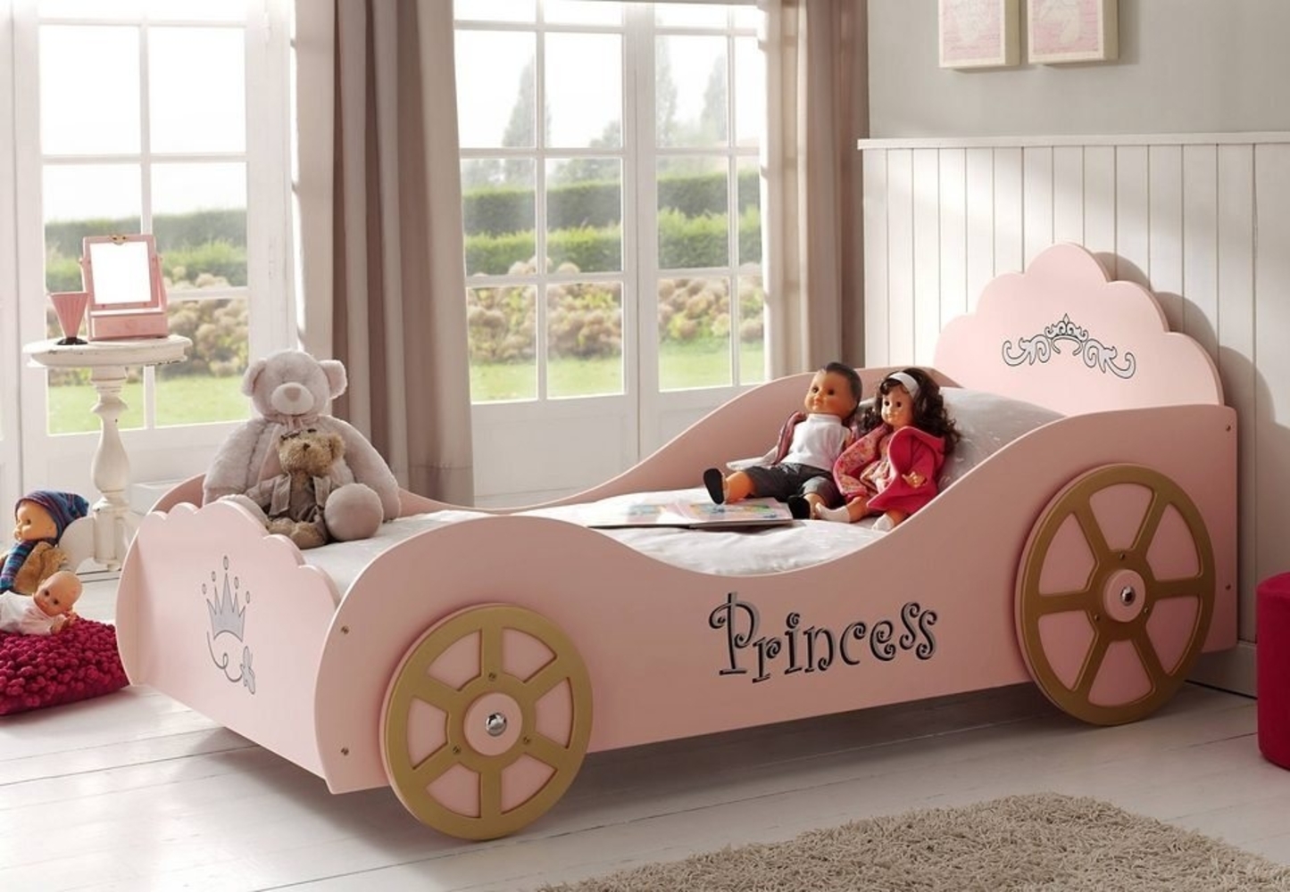 Vipack 'Prinzessin' Kutschenbett rosa Bild 1