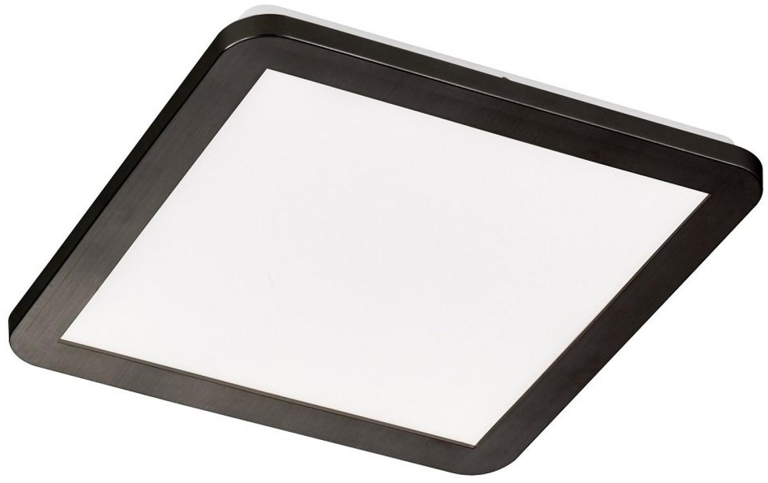 SCHÖNER WOHNEN-Kollektion LED Deckenleuchte Bad Flat 30 eckig schwarz weiß 820103 Bild 1