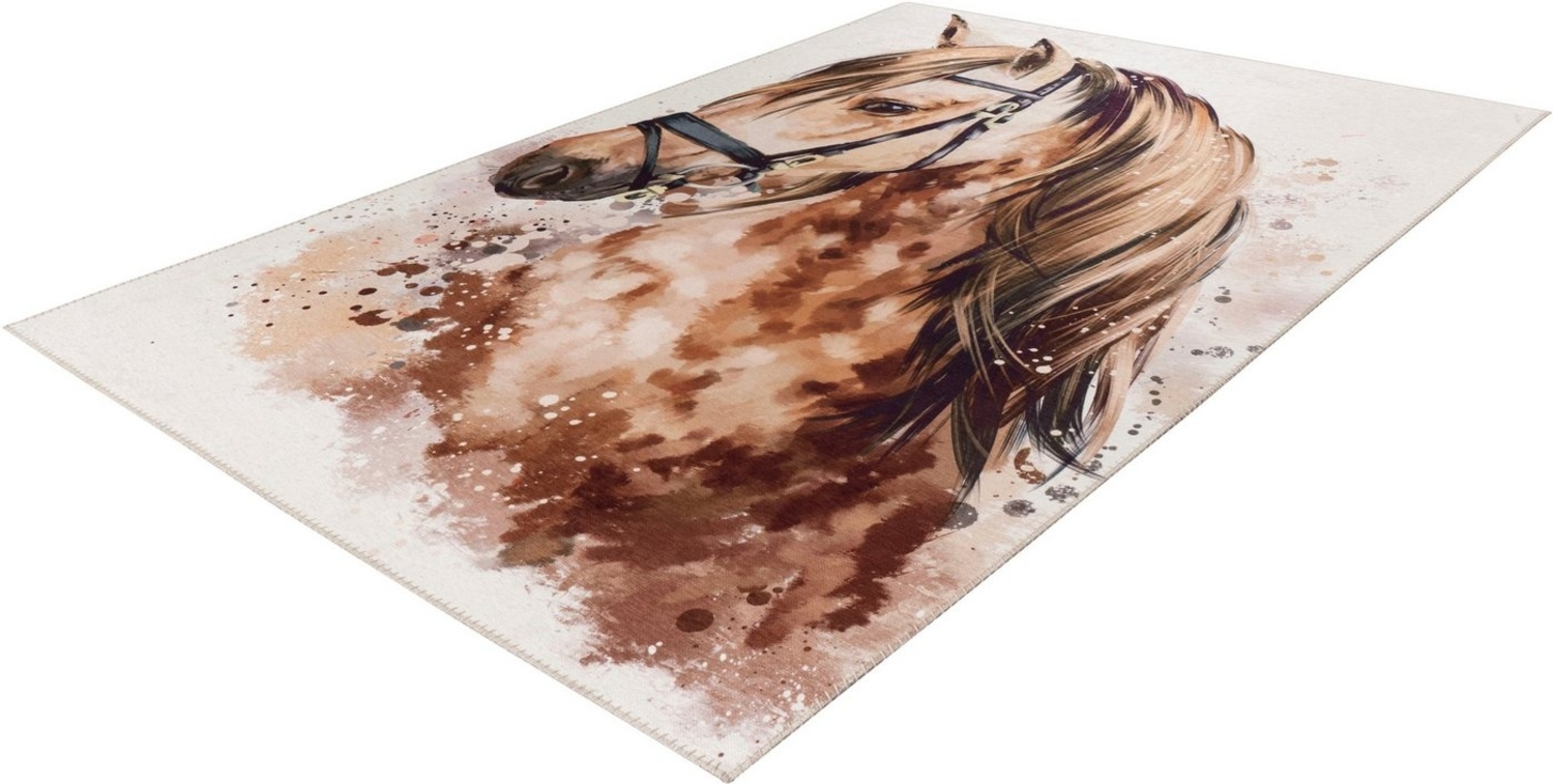 Obsession Kinderteppich My Torino Kids 236, rechteckig, Höhe: 5 mm, Spielteppich, Motiv Pferd, Kinder- und Jugendzimmer Bild 1