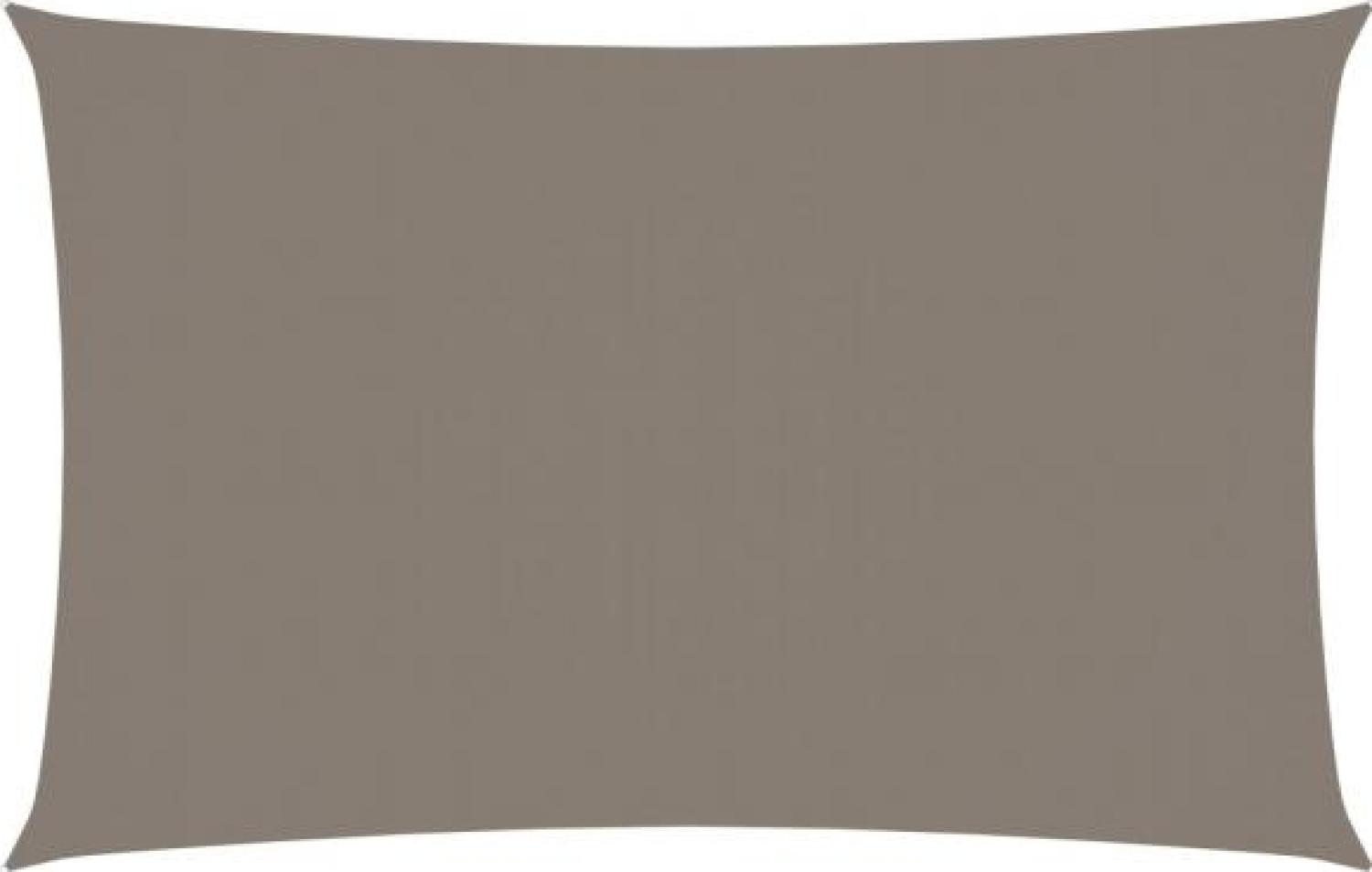 Sonnensegel Oxford-Gewebe Rechteckig 5x8 m Taupe Bild 1