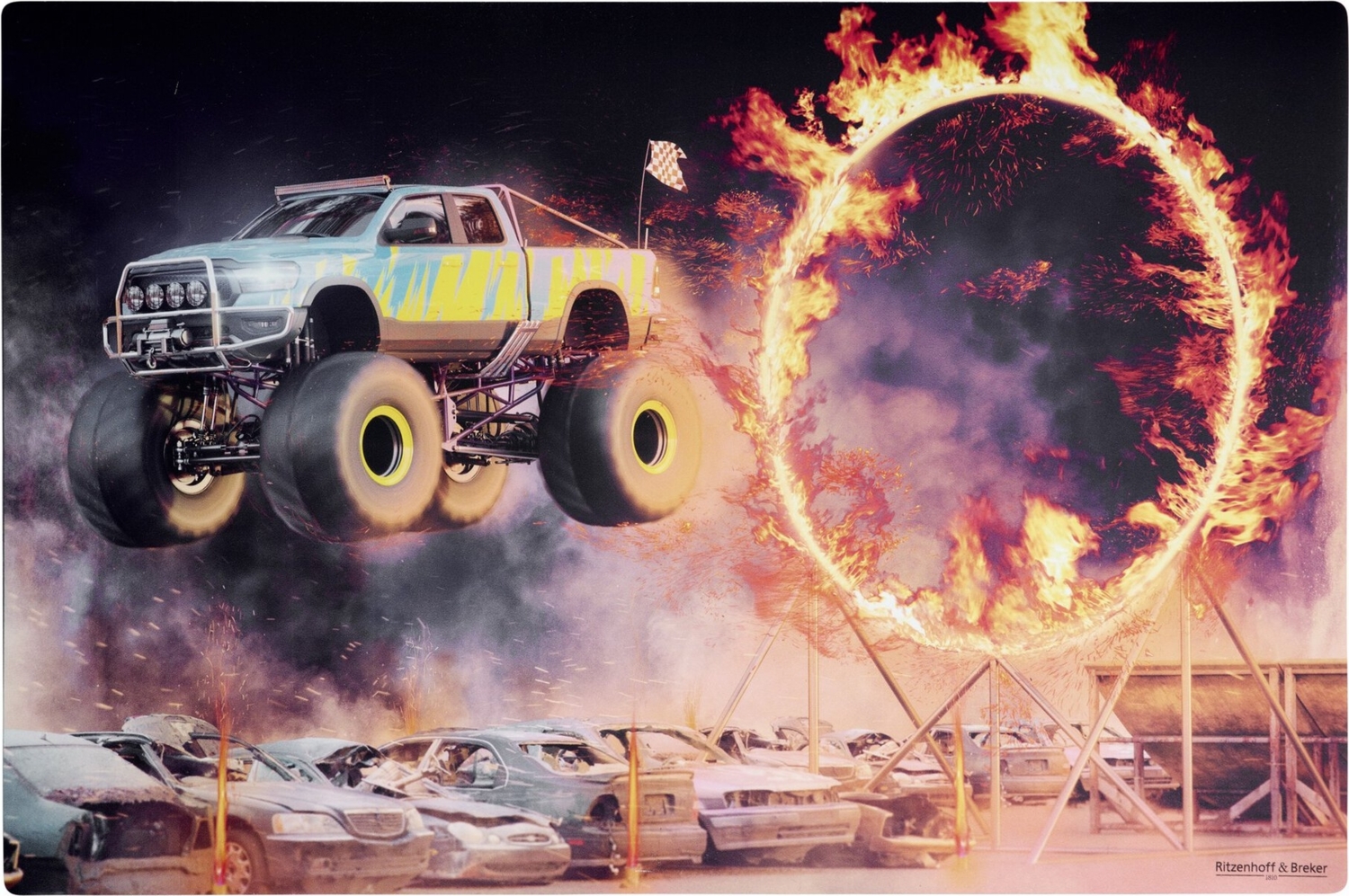 Tischset 45x30cm Flip Monstertruck Bild 1