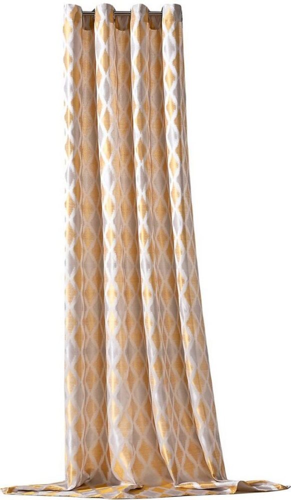 Weckbrodt Vorhang Raute, Ösen (1 St), blickdicht, Jacquard, Jacquard, strukturiert, blickdicht, Muster Raute, Gardine, Store Bild 1