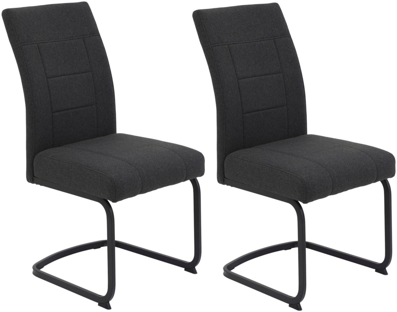HELA Freischwinger BRINDISI, Esszimmerstuhl (Set, 2 St), XL-Sitz,Federkorb,140kg belastbar,Zertifizierter "Waterfree" Stoff Bild 1