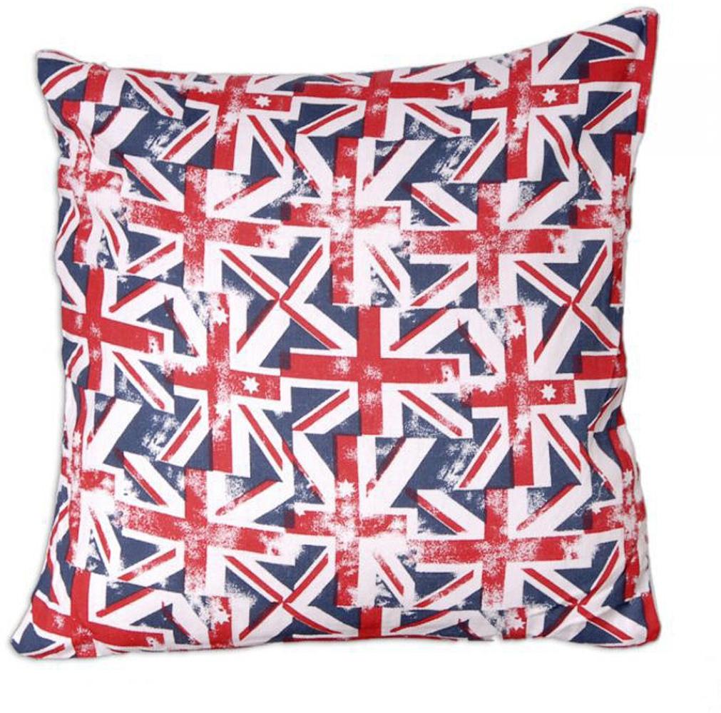 KISSEN DEKOKISSEN inkl. FÜLLUNG 42x42cm union jack SOFAKISSEN KISSENBEZUG Bild 1