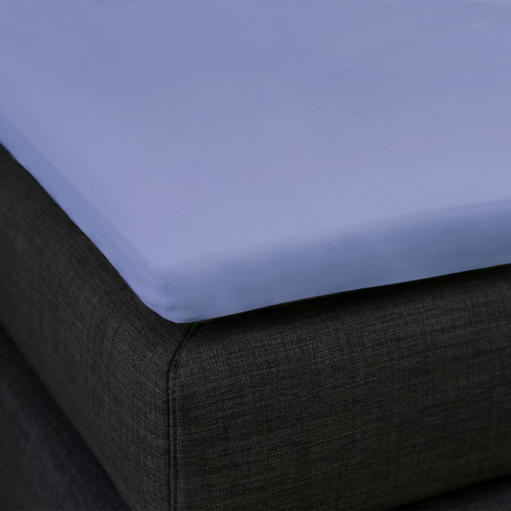 Formesse Bella Donna Topper Spannbetttuch La Piccola|100x200 cm| jeansblau Bild 1