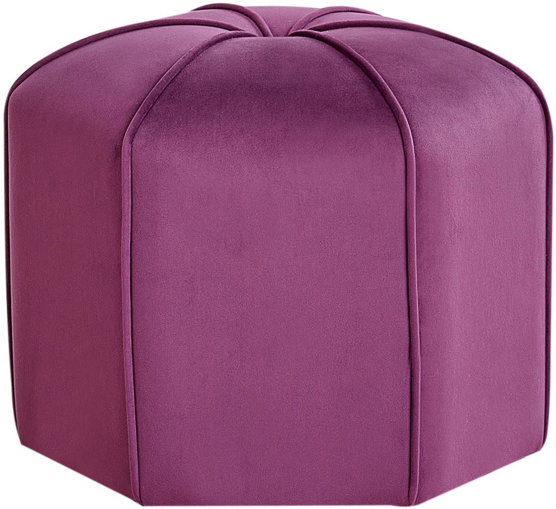 Pouf WISHEK Purpur 45 cm 45 cm Bild 1