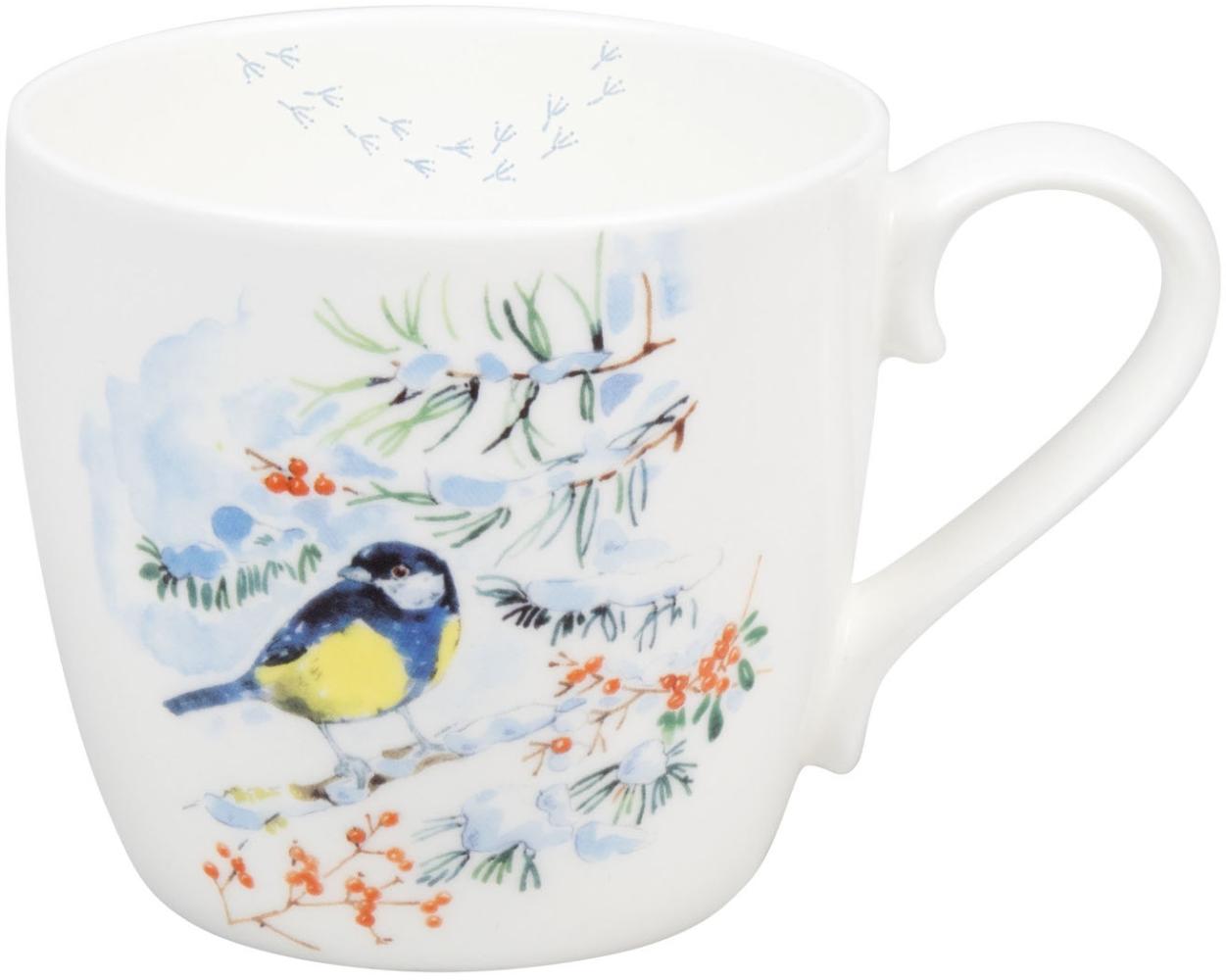 KÖNITZ Becher WINTER ANIMALS - Bird - 450 ml aus Bone China Porzellan Design / Victoria Lowe Bild 1