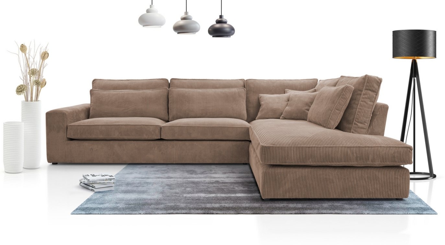 AN-MOEBEL4U Ecksofa COMFORTO MINI CORD 280 x 224 cm, Sofa Bild 1