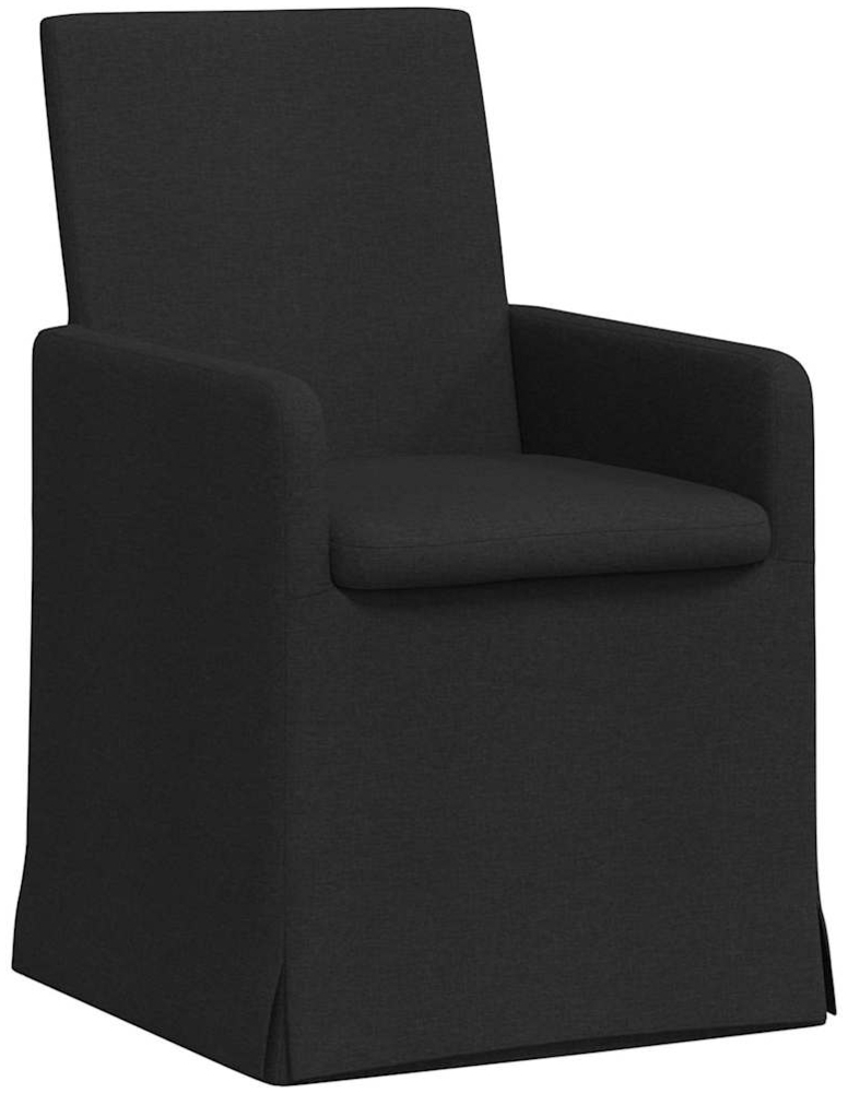 vidaXL Esszimmerstühle 2 pcs Schwarz 57 x 67 x 95 cm Stoff 42017905 Bild 1