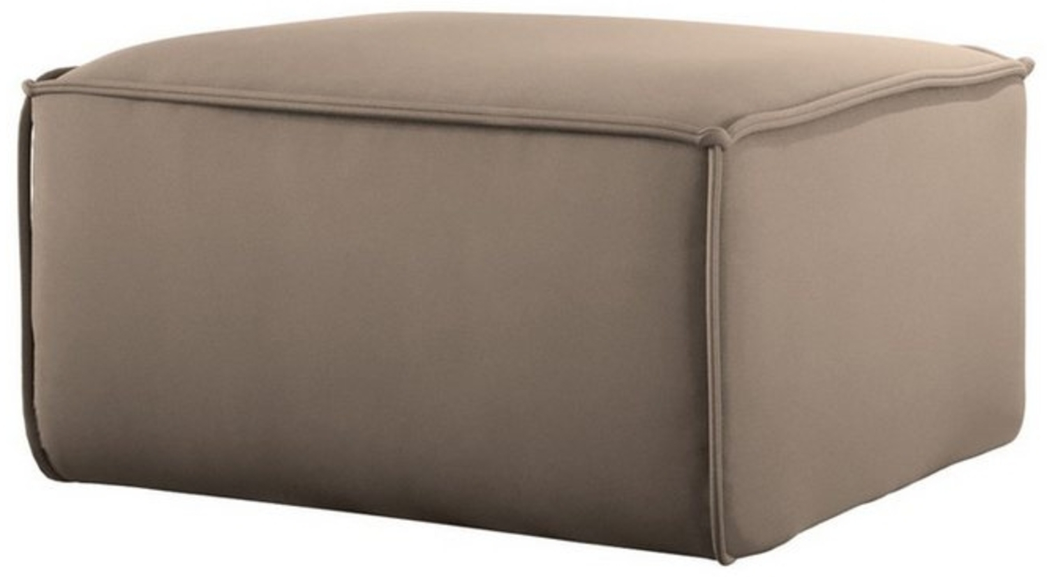 Polsterhocker Designerhocker CELES PREMIUM 65x65 cm Stoff Opera Velvet Sand Bild 1