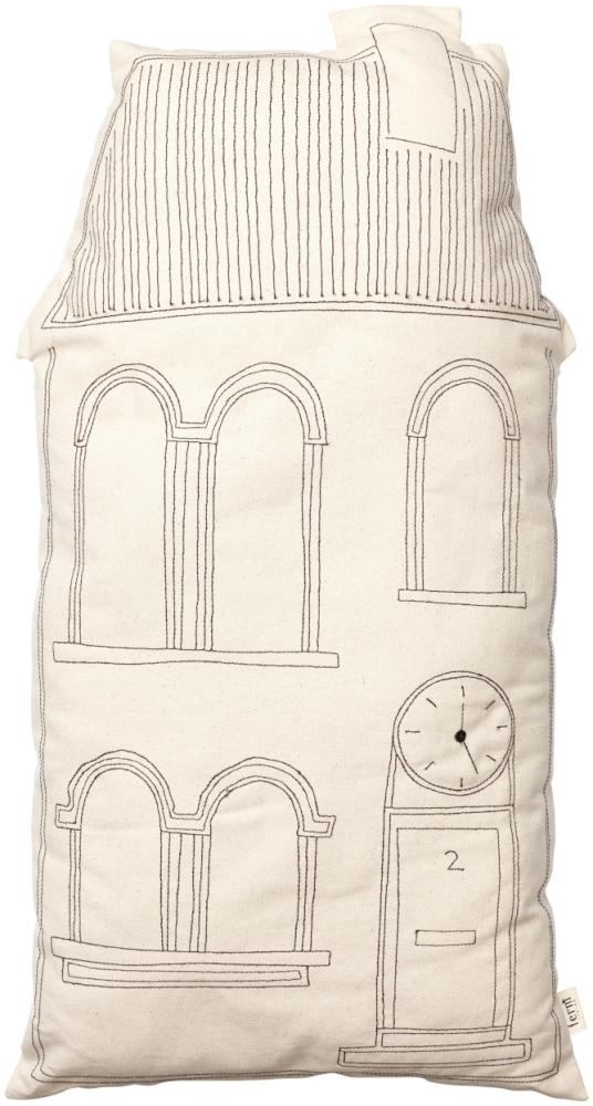 Ferm Living Adobe Kissen - Tall Clock Braun sand Bild 1