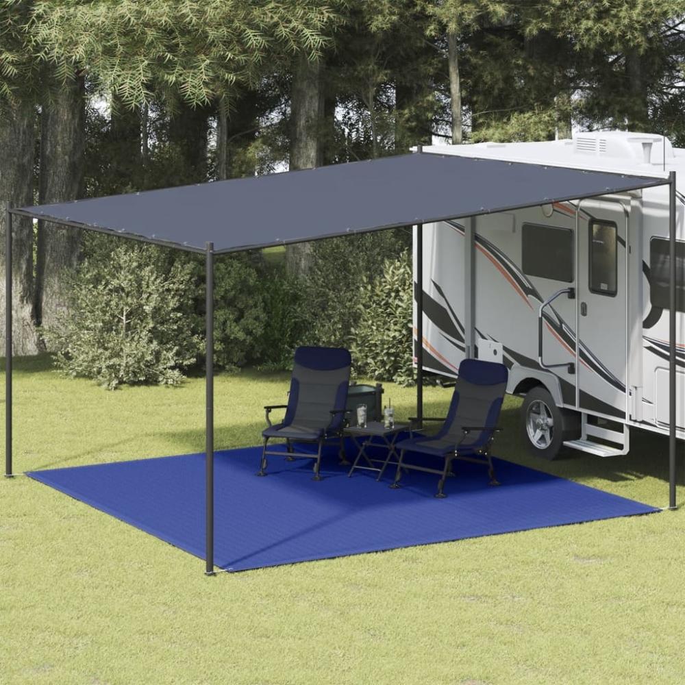 vidaXL Zeltteppich 400x400 cm Blau HDPE 310731 Bild 1