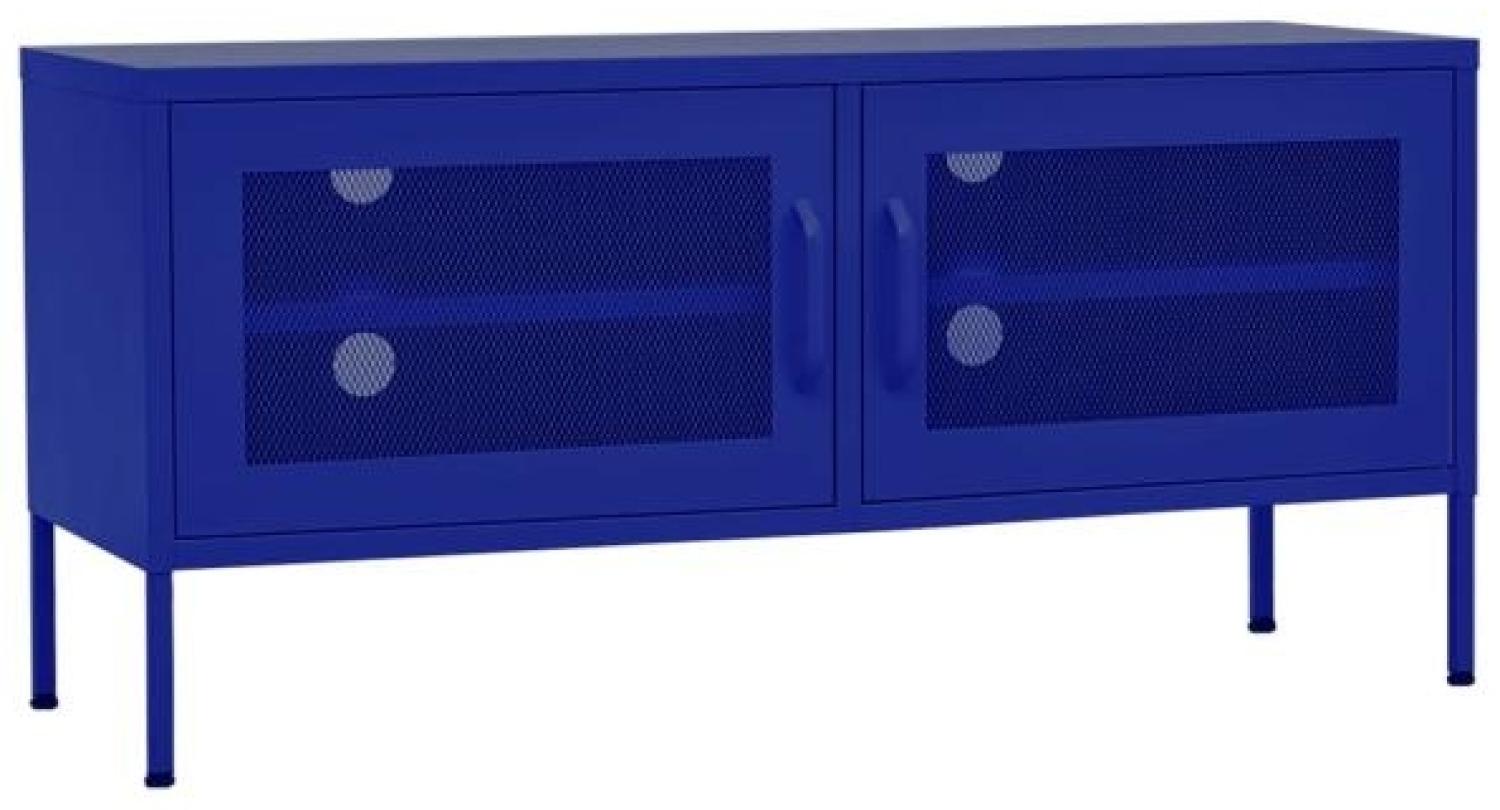 vidaXL TV-Schrank Marineblau 105x35x50 cm Stahl [336235] Bild 1