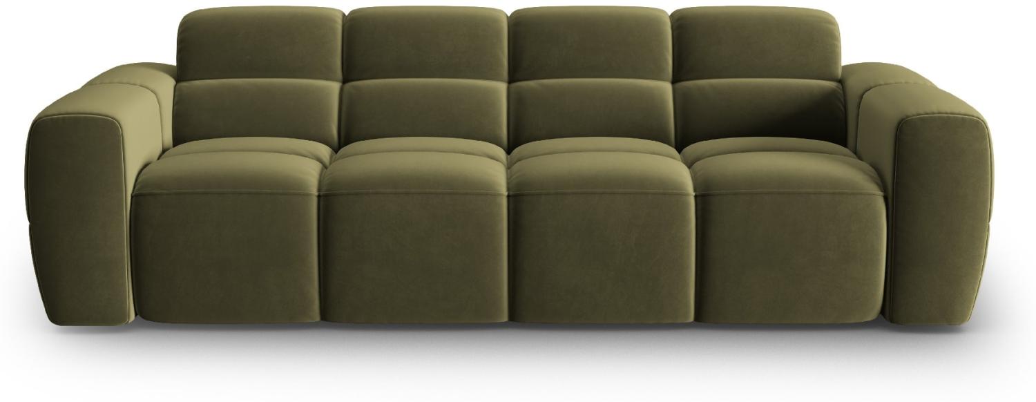 Micadoni Sofa Lisa 4-Sitzer Samtstoff Hellgrün Bild 1